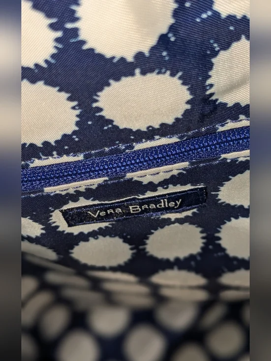 Vera Bradley Indigo Quilted Convertible Backpack Tote - Picture 11 of 12